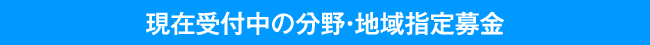 現在受付中の分野・地域指定募金