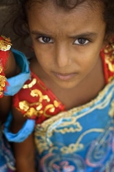 イエメンの女の子。